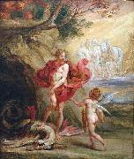 Jan Boeckhorst Apollo and the Python oil painting